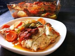 Filet De Colin Et Legumes Au Four Facile Youtube