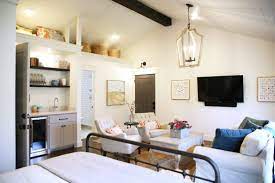 Garage To Airbnb A Multifunctional Space The Handmade Home In 2020 Garage Apartment Interior Garage To Living Space Garage Studio Apartment