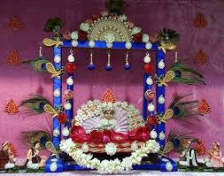 Kanha S Jhula Janmashtami Decoration Mandir Decoration Ganapati Decoration