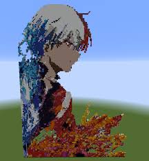 Minecraft blue axolotl pixel art. Am Kinda New To Pixel Art Here S An Attempt At Todoroki After Seeing A Perler Bead Design Online Minecraft