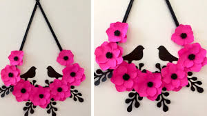 Handmade paper flowers for wall decoration. Beautiful Paper Flower Wall Decoration Ideas Paper Rose Wall Art Youtube