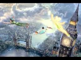 Disney thomas kinkade 4 puzzles mickey & minnie mouse snow white seven dwarfs pocahontas 500 pc ea jigsaw puzzle 18 x 14 ea ceaco. Tinker Bell And Peter Pan Fly To Neverland Thomas Kinkade Studios