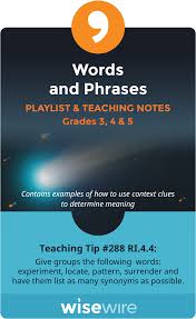 In This Playlist Students Explore Standard Ri 4 4 They Will Learn How To Determine The Meaning Of General Academic And Domain Sp Words Teaching Tips Teaching