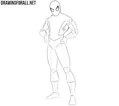 How To Draw Spider Man Step By Step Step 1 sketch the wire frame of the human body with these basic shapes and lines step 2 sketch additional shapes as a guide to create the human figure step 3.