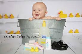 These props are extremely unique and difficult to find. 5 Month Baby Pictures Bath Tub Session Baby Boy Baby Boy Johnson Johnson Baby Magic Rubber Duckies Photo Baby Month By Month Baby Pictures Baby Magic