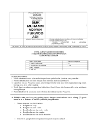 Soal dan jawaban chasis tsm kelas 12. Pemeliharaan Chasis Sepeda Motor Xii Tsm
