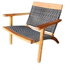 Teak Wood Barcelona Patio Lounge And Dining Chair Grey Wood Patio Teak Chairs Outdoor Sling Chair
