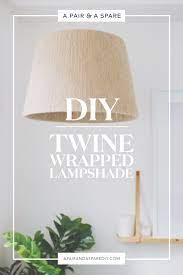 Here are some ideas for floor lamp bases for your next craft or home decor diy project. Diy Twine Lampshade An Ikea Hack Collective Gen