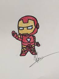 How To Draw Cute Iron Man Cute Drawings Iron Man Drawing Drawings