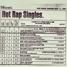 billboard rap chart may 11th 1991 blackout hip hop