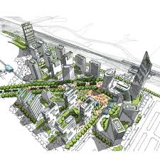 Masterplan By Benoy Via Mryellowtrace Archisketcher Benoy Architecture Architecture Graphics Skyscraper Architecture