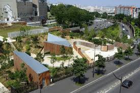 Jardin Serge Gainsbourg Paris New Urban Park Bridges A Highway To Unite Two Communities Urban Park Roof Landscape New Urbanism