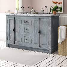 Including the vanity and assorted top, these sets offer the perfect balance between style and functionality. Laurel Foundry Modern Farmhouse Coby 55 Double Bathroom Vanity Set Reviews Wayfair