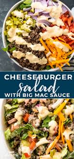 Finde diesen pin und vieles · dieser low carb ➤ big mac salat wird dich aus den socken hauen. Big Mac Salad Low Carb Keto Gimme Delicious