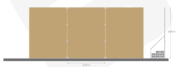 Zeichnung Holzzaun Baustelle 280cm Hoch 8steine Becks Absperrtechnik In 2020 Bauzaun Zaun Bau