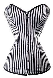 Black And White Vertical Striped Corset Online Steampunk Tumblr Corset Fashion Black White Stripes Fashion