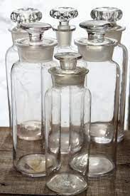 Home > vases > vases > apothecary glass jars. Laurel Leaf Farm Old Apothecary Bottles Apothecary Bottles Glass Stopper Glass Apothecary Jars