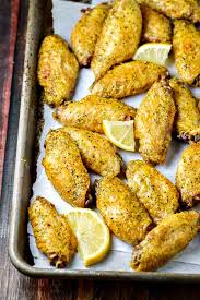 Crispy Baked Lemon Pepper Wings 4 Ingredients Recipe Baked Lemon Pepper Chicken Chicken Wing Recipes Recipes