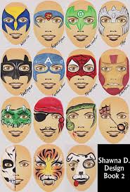 Board From Shawna Del Real Superhero Face Painting Face