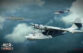 Awesome war thunder wallpaper for desktop, table, and mobile. Wallpaper The Sky The Ocean Boat The Carrier Bomber American War Thunder Patrol Flying Consolidated Catalina Catalina Pby Images For Desktop Section Igry Download