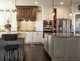 Traditional Country Kitchen Cream Cabinets Maple Cabinets Sage Green Island Distressed Island Two Island Lake House Kitchen Kitchen Remodel Kitchen Design