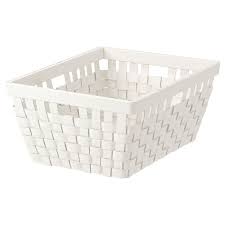 Knarra Korb Weiss 38x29x16 Cm Ikea Osterreich Idei Ikea Hemnes Hranenie Veshej V Prihozhej