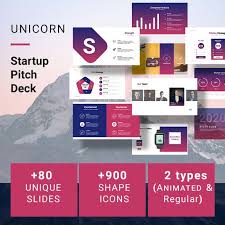 Unicorn Startup Pitch Deck Template Keynote Keynote Presentation Template Keynote Keynotetemplate Presentation Pr Pitch Presentation Start Up Templates