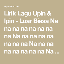 We did not find results for: Lirik Lagu Upin Ipin Luar Biasa Na Na Na Na Na Na Na Na Na
