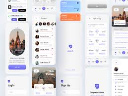 高端航班预订移动App界面素材Figma格式- 高效UI设计