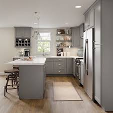 Cambridge Base Cabinets In Gray Kitchen The Home Depot In 2020 Modern Kitchen Design Kitchen Cabinets Kitchen Design