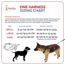 ultra paws one harness sizing chart