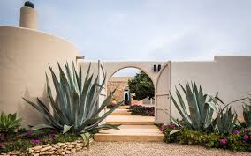 Formentera Is A Small Baleari Island Famous For Its Sea And For Its Beaches Of Very Thin Sand During The Mediterranean Homes House Exterior Landscape Design