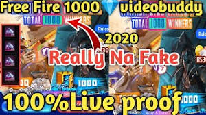 Pubg free uc & bp. Free Fire 1000 Diamond Win Videobuddy App 2020 How To Get 1000 Diamond Videobuddy App Free Fire Youtube