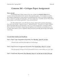 You should always bear in mind the main goal of writing a critique of a play: Http Faculty Washington Edu Schivell Gen261 Admin Paperassignment Pdf