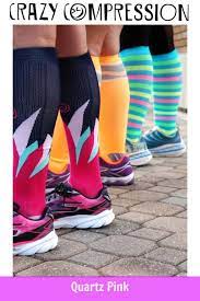Quartz Pink Compression Socks Crazycompression Compressionsocks Compression Socks Running Women Cool Socks