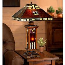 Mission Craftsman Mica Tiffany Table Lamp Tiffany Stained Glass Tiffany Table Lamps Stained Glass Lamps