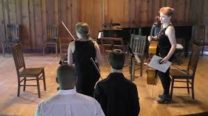 Harlem Quartet workshop at Music Mountain July 28, 2018 part 1