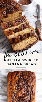 This is the best banana bread recipe ever that is easy to make, super moist and bursting with banana flavor! Nutella Banana Bread Broma Bakery