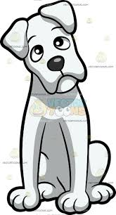 Black And White Boxer Dog Clip Art A Boxer Dog Sitting Down With A Curious Look On Its Face Dog Drawing Boxer Dogs Puppy Cartoon