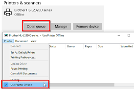 Perhaps if you do that you'll see an option to troubleshoot or restore device. Why Is My Printer Offline In Windows 10 Change Printer Status To Online