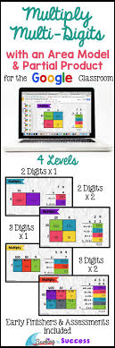 Multiply Multi Digit Numbers Area Model Partial Products For Google Classroom Google Classroom Partial Products Partial Product Multiplication