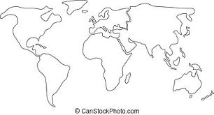 Persönlicher titel, dein lieblings zitat. Vereinfachte Schwarz Gestrichelte Weltkarte Geteilt Auf Sechs Kontinente Einfache Vektorgrafik Auf Weissem Hintergrund Canstock