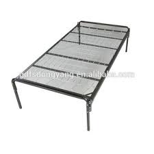This queen platform bed is crafted from solid mindi wood with the brown finish, and it sits on black steel legs. 1 Angle Iron Metal Bed Spring Bed Frame 2 Item No 4651 3 Size 75 5 38 5 1 5 H 6 H 4 4 Global Sources