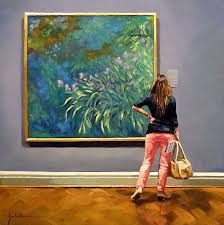 Artist Creates Voyeuristic Paintings Of Real Museum Patrons Lost In The Beauty Of Fine Art Original Fine Art Lovers Art Art