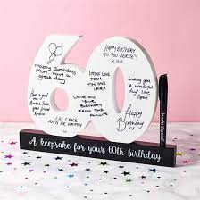 The 20 best ideas for mother 60th birthday gift ideas. 60th Birthday Signature Number Find Me A Gift