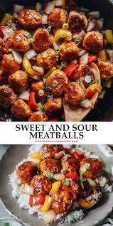 Easy Sweet And Sour Meatballs Sweet And Sour Meatballs Recipes Easy Chicken Recipes