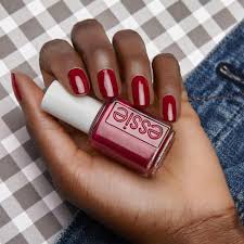 Essie Knee High Life Red Nail Polish On Dark Skin Nail Polish On Dark Skin Comicsnailsdesign Dark Red Nails Red Nail Polish Designs Nail Polish 14th february nails, dark and red nails, dark red nails, evening nails, manicure 2018, manicure on the day of lovers, nails ideas 2018, oval nails.