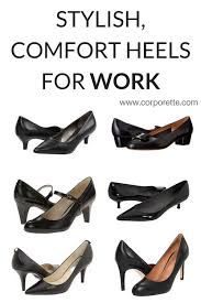 25 Stylish Comfort Heels For Work Comfortable Heels Comfortable Work Shoes Office Shoes Women