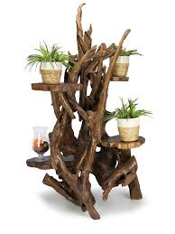 Teakwurzel Blumenstander Wohnungseinrichtung Ideen Teak Wohnaccessoires