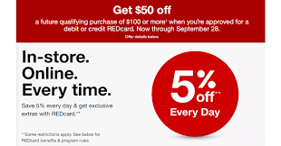 You can choose the redcard as either a credit or debit card. Get 50 Off 100 Or More With New Target Redcard Perfect To Use On Christmas Shopping Common Sense With Money